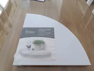Estante de esquina Homea blanco