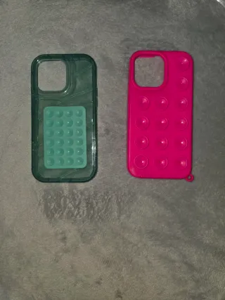 Coppia di custodie per iPhone 14 Pro Max con ventose