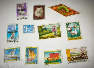 Lote de sellos de Mongolia