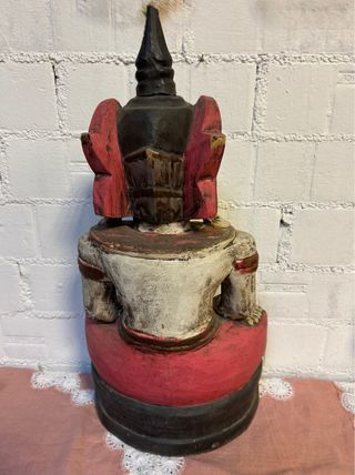 Figura Buda madera Vintage