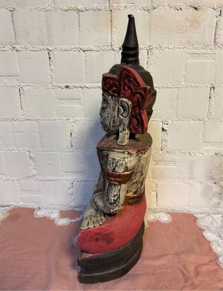 Figura Buda madera Vintage