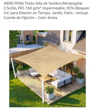 Toldo Vela Sombra Rectangular HENG FENG Arena