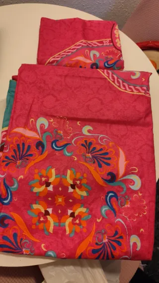 Funda Nórdica Rosa y Turquesa