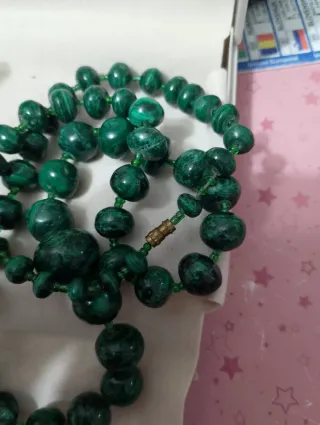 Collana vintage malachite