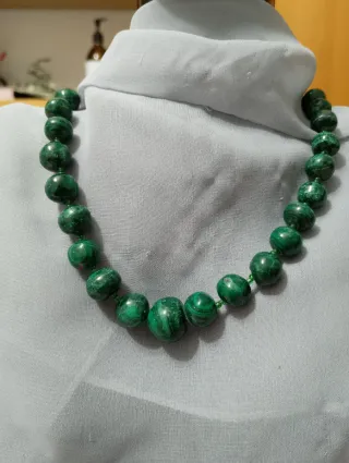 Collana vintage malachite