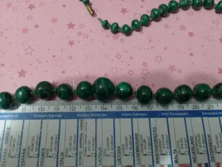 Collana vintage malachite