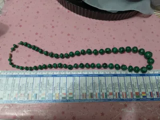 Collana vintage malachite