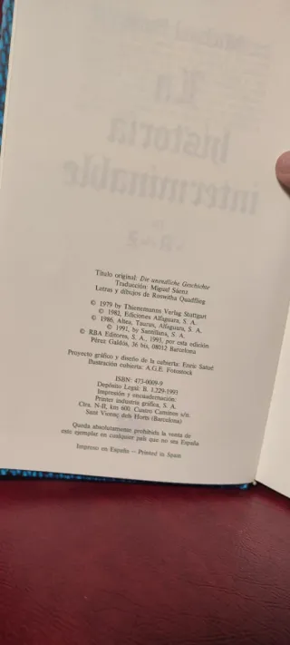 Libro "La historia interminable"