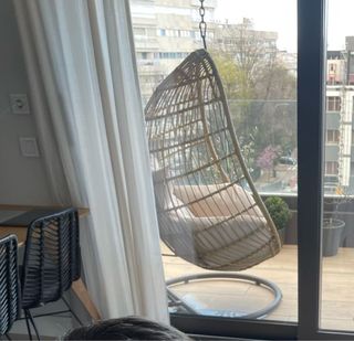 Silla Colgante Terraza Ratán Metal