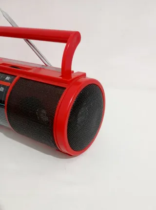 Radio TEXCO Portátil Roja Vintage