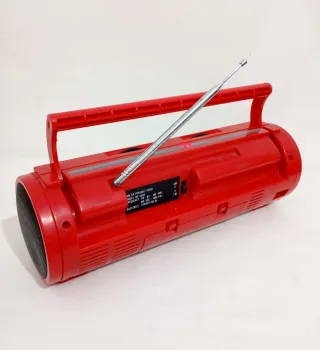 Radio TEXCO Portátil Roja Vintage