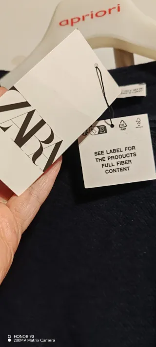 Poncho Zara Azul Talla Única