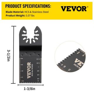 100PCS Hoja de Sable Oscilante, Kit de Hojas Multiherramienta de Liberación Rápida, Hojas de Herramienta HCS para Madera Plástica, Compatible con Dewalt Dremel Fein Worx Bosch Makita Milwaukee