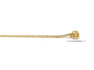gargantilla oro 18k con piedra con circonita 21cm