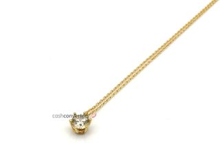 gargantilla oro 18k con piedra con circonita 21cm