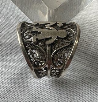 Anello in Argento con Filigrana Portoghese