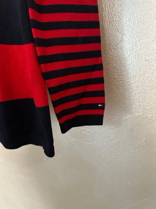 Maglia Tommy Hilfiger donna a righe rosse e nere