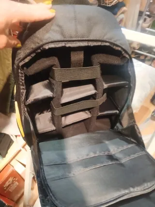 Mochila Cámara Nikonistas Negra y Amarilla