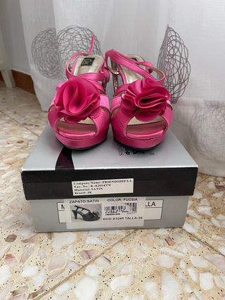 Zapatos de fiesta JK fucsia talla 39