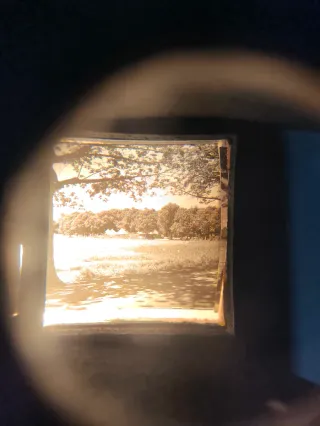 Estereoscopio antiguo + 3 cajas stereofilms