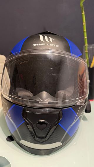 Casco moto MT Helmets con intercomunicador talla S