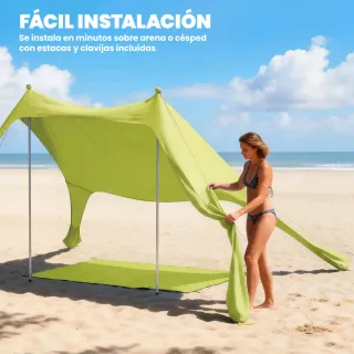 Carpa Playa Plegable UPF50+ con Esterilla