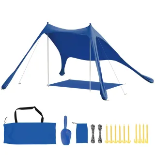 Carpa de Playa Plegable UPF50+ con Esterilla