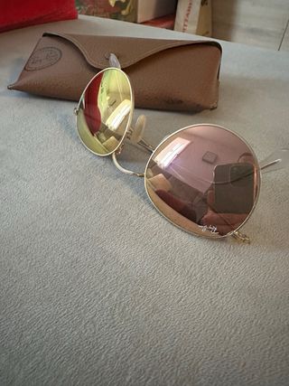 Occhiali Ray-Ban Rotondi Oro Rosa