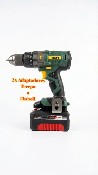 ㊙️2x Adaptadores Teccpo a baterías Einhell㊙️