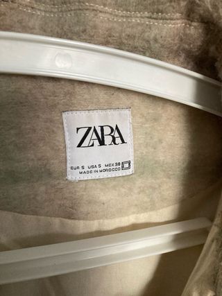 Chaqueta Zara cuadros verde y rosa