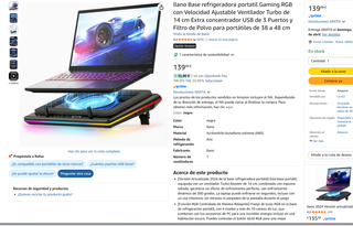 Base Refrigeradora Portátil Gaming RGB