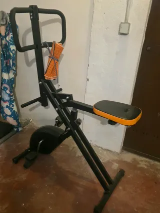 Bicicleta estática para ejercicios doble funcion
