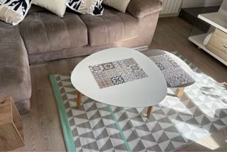 Pack salón completo: cojines +alfombra+puff (URGE)