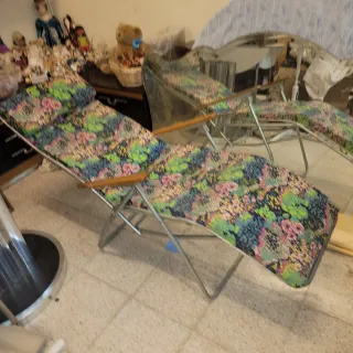 Tumbona plegable años 70