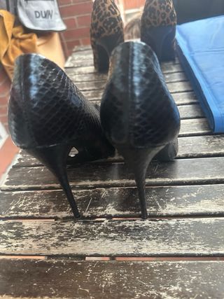 Zapatos de tacón fino Stiletto Negro