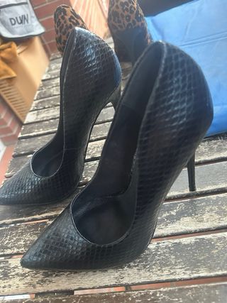 Zapatos de tacón fino Stiletto Negro