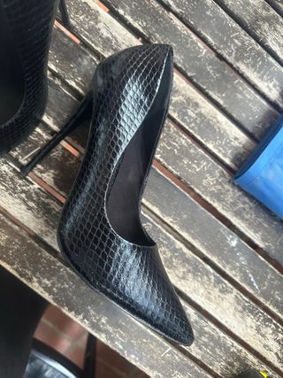 Zapatos de tacón fino Stiletto Negro