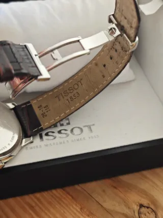 Tissot Tradition Reloj de Cuero Blanco