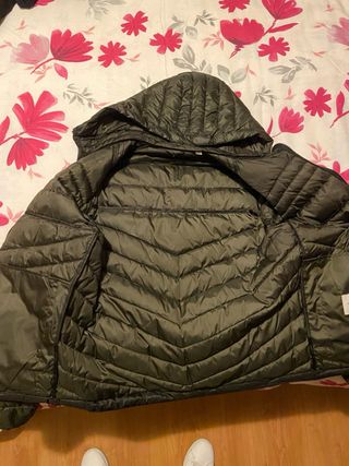 Plumífero Jack & Jones verde y negro