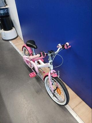Bicicleta niños 16 pulgadas Btwin 500 Doctor Girl blanca