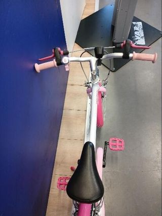 Bicicleta niños 16 pulgadas Btwin 500 Doctor Girl blanca