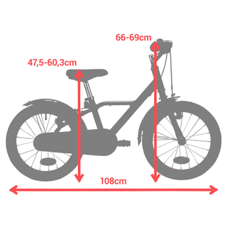 Bicicleta niños 16 pulgadas aluminio Btwin 900 Racing City