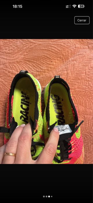 Nike Flyknit Verde y Naranja