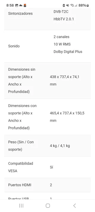 Samsung TV 32 HD Smart TV WiFi