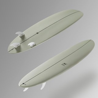Tabla surf híbrida resina 8' 62L Peso <95kg Nivel intermedio
