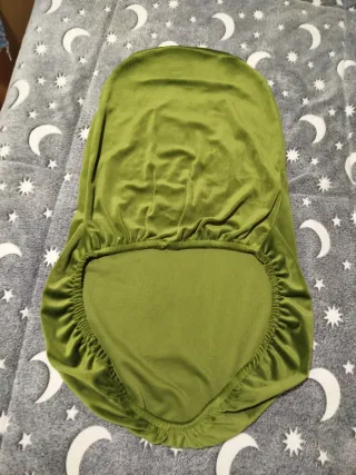 Fundas de silla de terciopelo verde