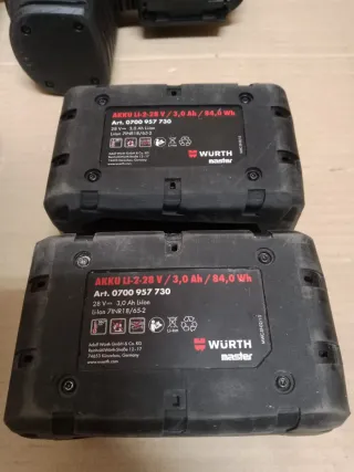 Martillo percutor H28 Wurth Batería