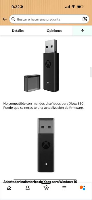Adaptador Inalámbrico Xbox para PC