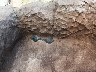 Pica de piedra antigua