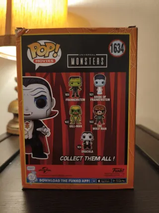 Funko Pop 1634 Dracula Universal Monsters
